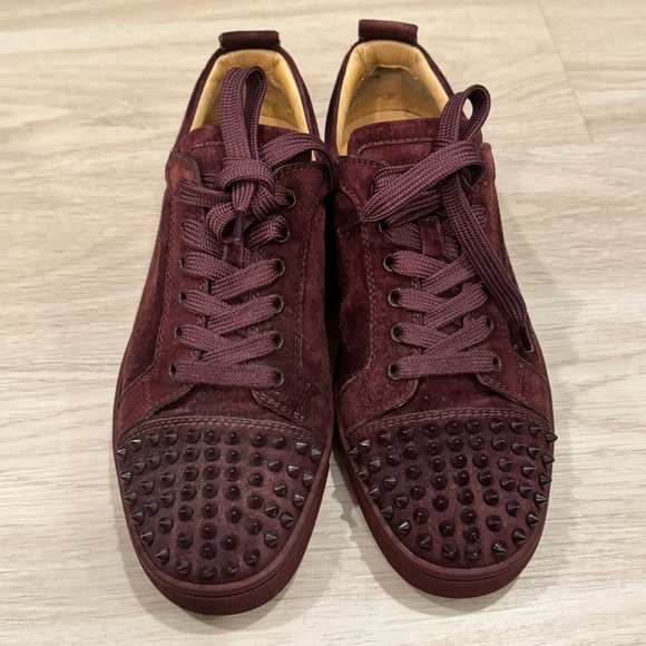 💥Christian Louboutin💥Louis Junior Spikes Orlato Flat 'Majestueux' - Picture 3 of 12